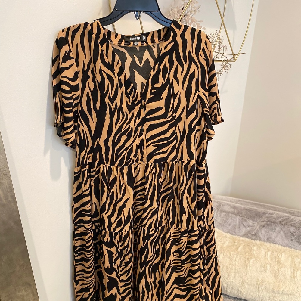 Animal Print Long Dress
